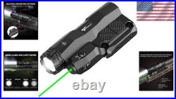 Tactical Strobe Light Green Laser Combo USB Rechargeable