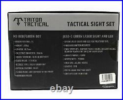 Triton Tactical M3 Red/Green Dot & JGSD-G Green Laser Sight And LED Sight Set