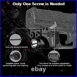 USB Rechargeable Laser Sight & Flashlight Combo 8 Modes, Lightweight Design