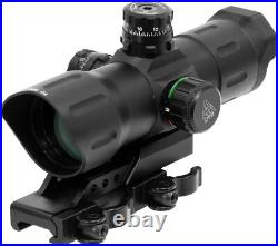 UTG 6 ITA Red/Green CQB T-dot Sight with Offset QD Mount, Red Dot & Laser UTG 6 ITA Red/Green CQB T-dot Sight with Offset QD Mount, Red Dot & Laser