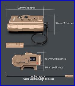 V848 Laser Light Combo, Green/IR Laser 1700LM Flashlight/IR Illuminator