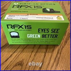 VIRIDIAN RFX15 Green Dot Sight Shield Footprint + Picatinny NIB Model 981-019