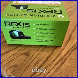 VIRIDIAN RFX15 Green Dot Sight Shield Footprint + Picatinny NIB Model 981-019