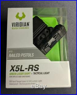 VIRIDIAN X5L-RS GEN 3 GREEN LASER SIGHT WithTACTICAL LIGHT FOR RIFLES & SHOTGUNS