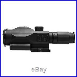 VISM SRT 3-9x42 Armorerd Rifle Scope with Green Laser Sight Fits Picatinny Rails