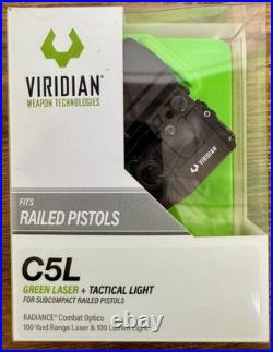 Viridian C5L Green Laser Sight & Tactical Light Class 3R? 5mW- Instant On /Black
