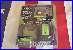 Viridian Green Laser Sight and Holster System for Glock Pistol with Universal Rail