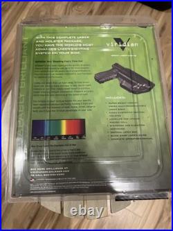 Viridian Green Laser Sight and Holster System for Glock Pistol with Universal Rail