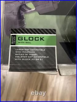Viridian Green Laser Sight and Holster System for Glock Pistol with Universal Rail