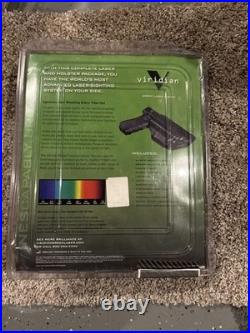 Viridian Green Laser Sight and Holster System for Glock Pistol with Universal Rail