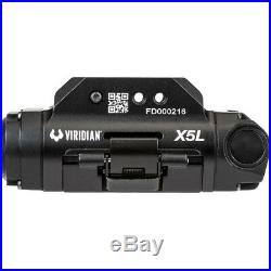 Viridian Green Laser Sight with Tactical Light and HD Camera, Black