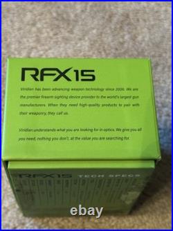 Viridian Optics RFX15 Green 3 MOA Dot Sight with Picatinny Mount NV Waterproof