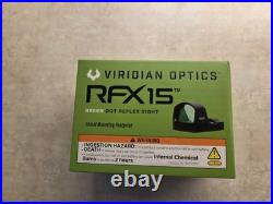 Viridian Optics RFX15 Green DOT Reflex Sight 3 MOA with Mount Brand New