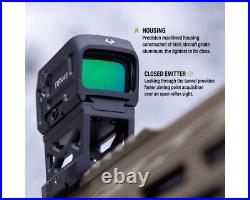 Viridian RFX45 Closed Emitter Green Dot Sight with High Mount for 1/3 Co-Witness