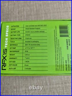 Viridian RFX-15 Laser Green Dot Sight Reflex Black (981-0022) Viridian RFX-15 Laser Green Dot Sight Reflex Black (981-0022)
