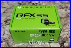Viridian RFX-35 Laser Green Dot Sight Reflex Black (981-0022)