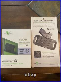 Viridian Reactor 5 Green Laser Sight Glock 42 with Instant-On Holster New in Box