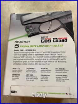 Viridian Reactor R5 Green Laser Sight & Holster (R5-LC9) LC9/LC380