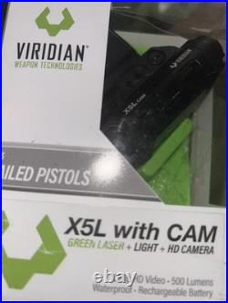 Viridian Weapon Technologies X5LCAM Gen 3 with Light Green Laser & HD Camera NEW