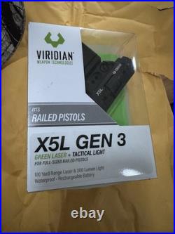 Viridian Weapon Technologies X5L Black Gen 3 Universal Mount Green Laser 9300015
