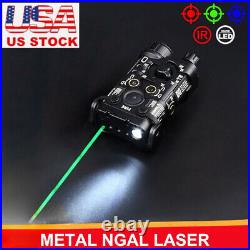 WADSN Airsoft Metal NGAL PEQ Green Laser Srtobe/IR Hunting Flashlight 20mm Rail