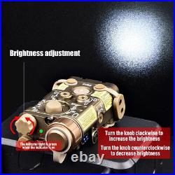 WADSN Airsoft Metal NGAL PEQ Green Laser Srtobe/IR Hunting Flashlight 20mm Rail