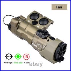 WADSN MAWL-C1 IR + Green Laser Sight Hunting White LED Light 20mm Picatinny Rail