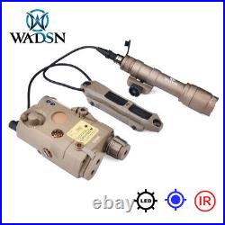 WADSN Tactical PEQ 15 Airsoft Laser IR laser M600 M300 Flashlight dual switch