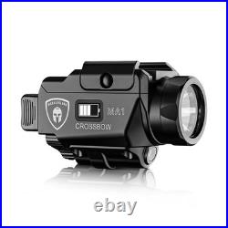 WARRIORLAND MA1 Pistol Light with Green Laser White LED Combo, 800 Lumens Compac